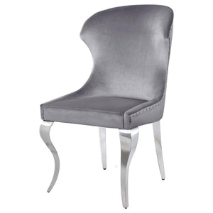 Cheyanne Upholstered Dining Side Chair - Grey (Set of 2)
