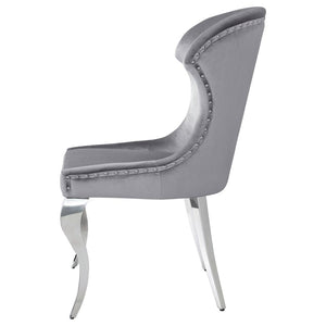 Cheyanne Upholstered Dining Side Chair - Grey (Set of 2)