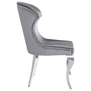 Cheyanne Upholstered Dining Side Chair - Grey (Set of 2)