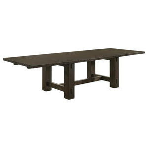 Calandra 121-inch Extension Leaf Dining Table - Vintage Java