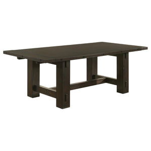 Calandra 121-inch Extension Leaf Dining Table - Vintage Java