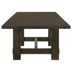 Calandra 121-inch Extension Leaf Dining Table - Vintage Java