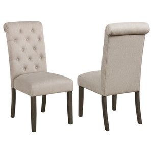Balboa Fabric Upholstered Dining Side Chair - Beige (Set of 2)