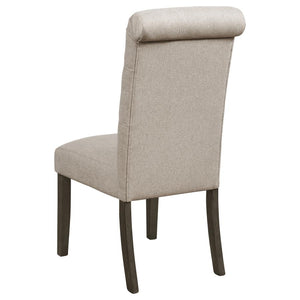 Balboa Fabric Upholstered Dining Side Chair - Beige (Set of 2)