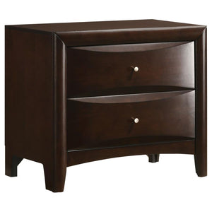 Phoenix 2-drawer Nightstand - Cappuccino