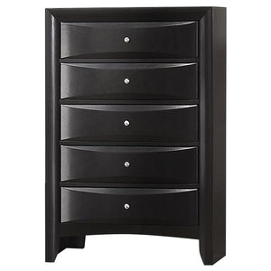 Briana 5-drawer Bedroom Chest - Black