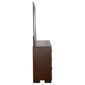 Jessica 6-drawer Dresser with Mirror - Cappuccino