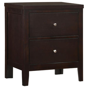 Carlton 2-drawer Nightstand - Cappuccino