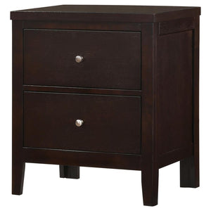 Carlton 2-drawer Nightstand - Cappuccino