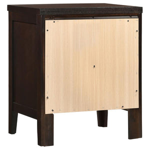 Carlton 2-drawer Nightstand - Cappuccino