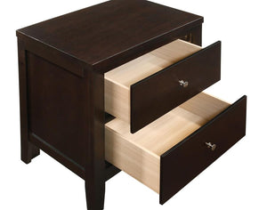 Carlton 2-drawer Nightstand - Cappuccino