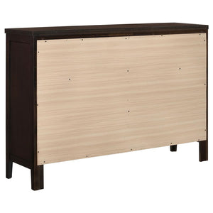 Carlton 6-drawer Dresser - Cappuccino