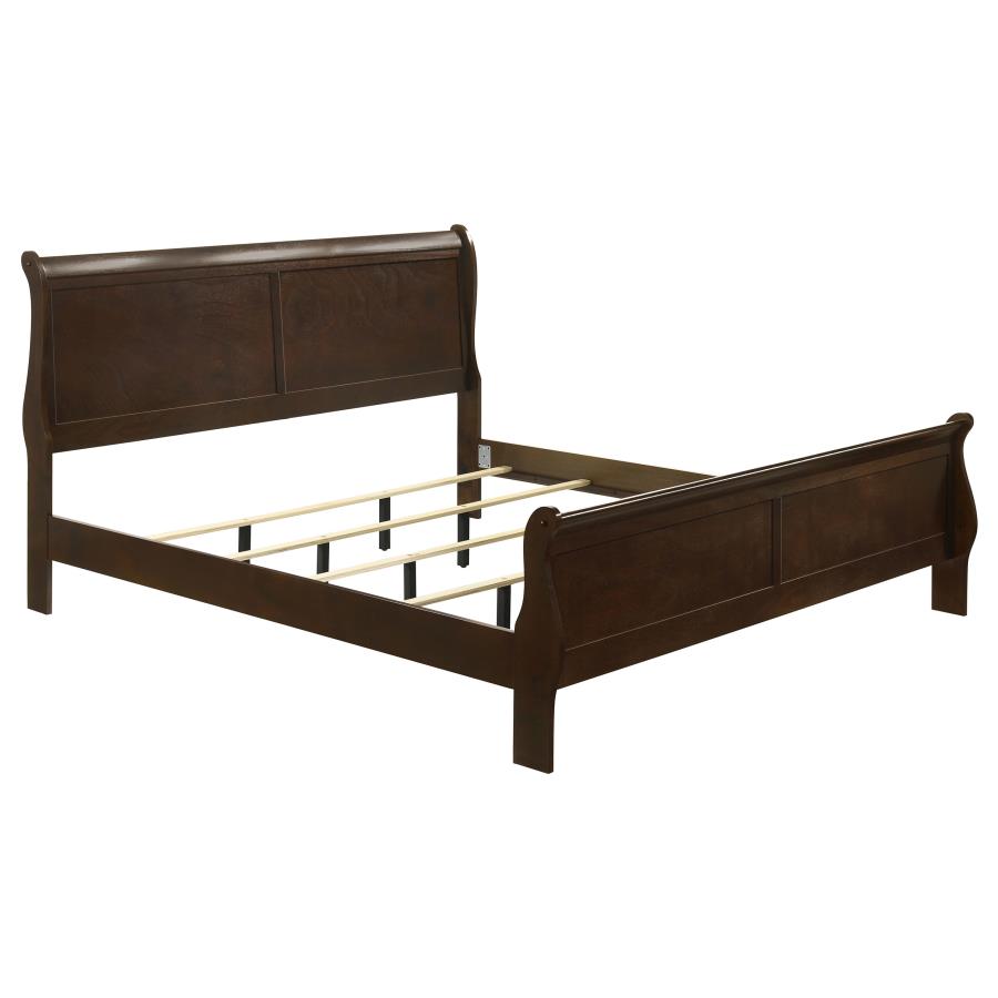 Louis Philippe 5-piece Eastern King Bedroom Set - Cappuccino