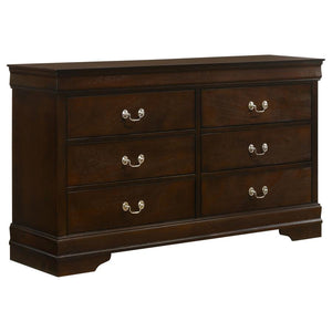Louis Philippe 5-piece Eastern King Bedroom Set - Cappuccino
