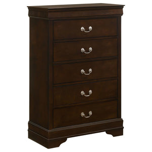 Louis Philippe 5-piece Eastern King Bedroom Set - Cappuccino