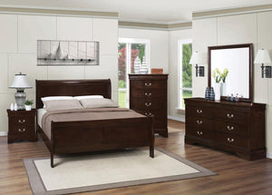 Louis Philippe 5-piece Queen Bedroom Set - Cappuccino