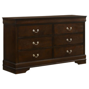 Louis Philippe 5-piece Twin Bedroom Set - Cappuccino