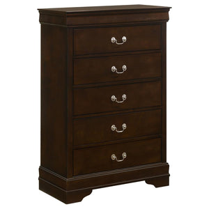 Louis Philippe 5-piece Twin Bedroom Set - Cappuccino