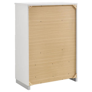 Felicity 5-drawer Bedroom Chest - White High Gloss