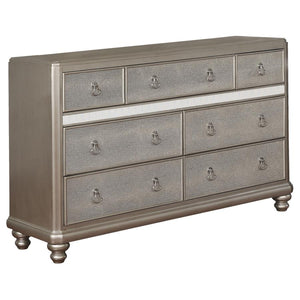 Bling Game 7-drawer Dresser - Metallic Platinum
