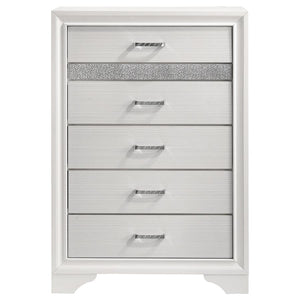 Miranda 5-drawer Bedroom Chest - White