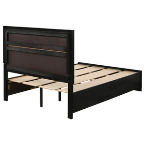 Miranda Wood Full Storage Panel Bed - Black