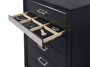Miranda 5-drawer Bedroom Chest - Black