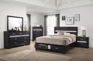 Miranda 5-drawer Bedroom Chest - Black