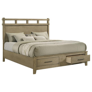 Hazlewood 59-inch Eastern King Storage Bed - Vineyard Oak