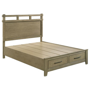 Hazlewood 59-inch Queen Panel Storage Bed - Vineyard Oak