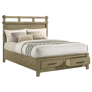 Hazlewood 59-inch Queen Panel Storage Bed - Vineyard Oak