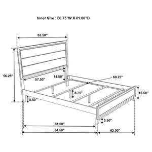 Watson Wood Queen Panel Bed - Grey Oak
