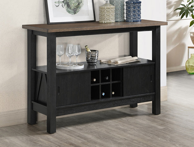 Maribelle Server Wheat Charcoal by Crown Mark