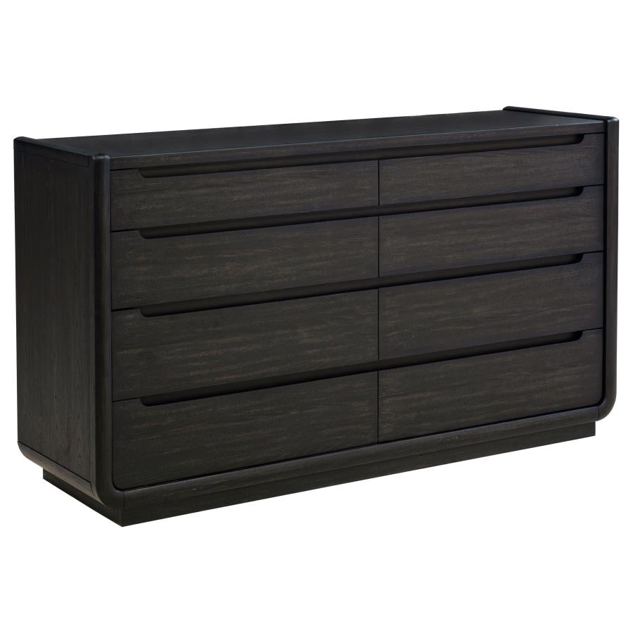 Leandro 8-drawer Bedroom Dresser Cabinet - Burnished Black
