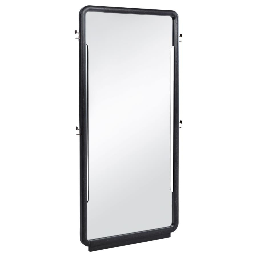 Leandro 76-inch Full Length Floor Mirror - Burnished Black