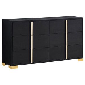 Marceline 6-drawer Dresser - Black