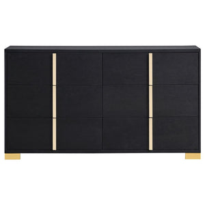Marceline 6-drawer Dresser - Black