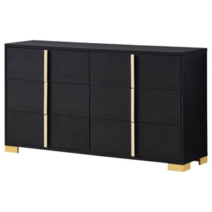 Marceline 6-drawer Dresser - Black