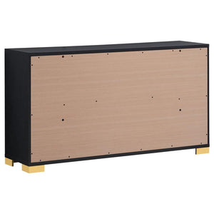 Marceline 6-drawer Dresser - Black