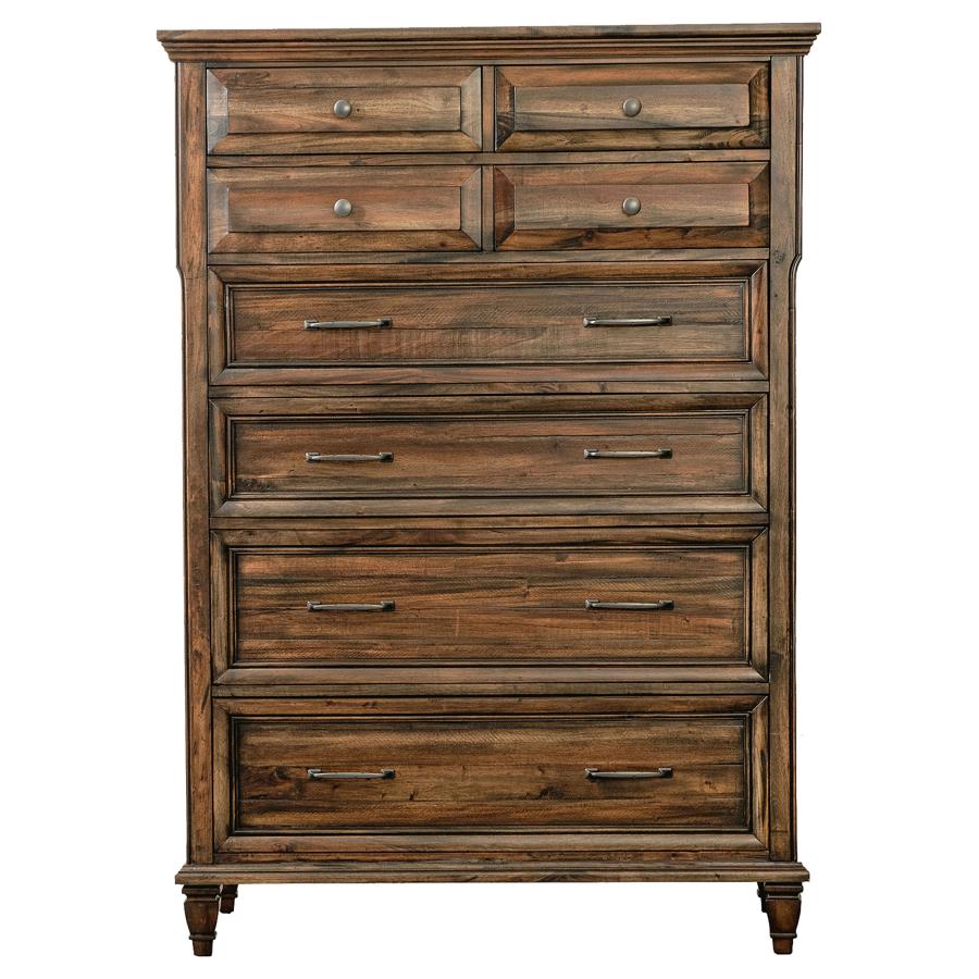 Avenue 8-drawer Bedroom Chest - Weathered Burnished Brown (Discontinued)