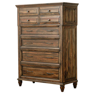 Avenue 8-drawer Bedroom Chest - Weathered Burnished Brown (Discontinued)
