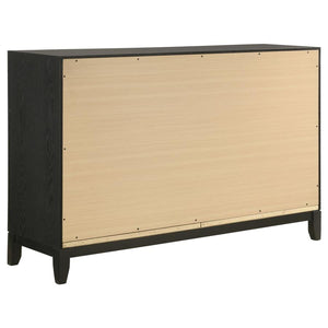 Valencia 6-drawer Dresser - Black