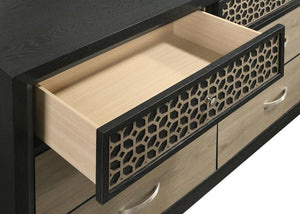 Valencia 6-drawer Dresser - Black