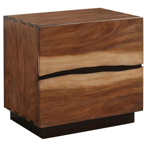 Winslow 2-drawer Nightstand - Smokey Walnut