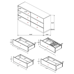 Winslow 6-drawer Dresser - Smokey Walnut