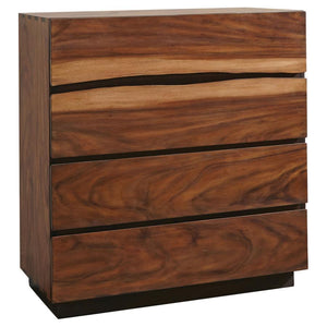 Winslow 4-drawer Bedroom Chest - Smokey Walnut