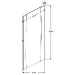 Winslow 31 x 76 Inch Standing Floor Mirror - Smokey Walnut