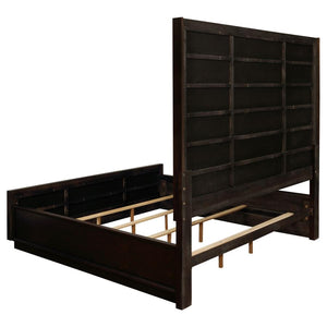Durango Wood Queen Panel Bed - Smoked Peppercorn