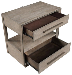 Durango 2-drawer Nightstand Bedside Table - Washed Oak