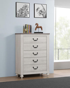 Stillwood 5-drawer Bedroom Chest - Vintage Linen